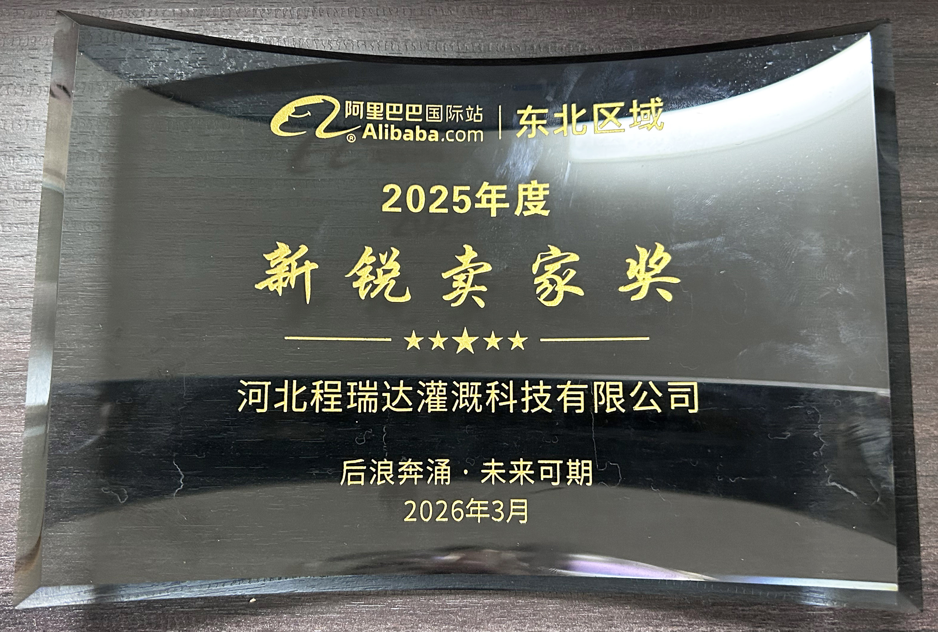 津南程瑞达灌溉 | 荣获阿里国际站新锐卖家奖