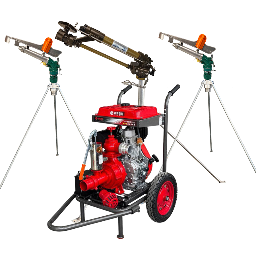 津南一体式灌溉机组 全套喷枪水带配齐 抗旱浇地神器